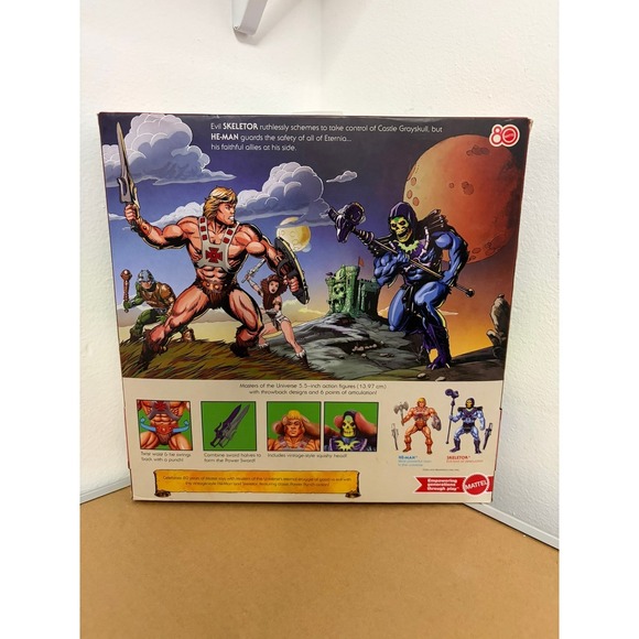 Mattel Masters of the Universe 80th Anniversary He-Man vs Skeletor - Picture 2 of 3